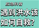 汛期來臨，遇到洪水險情如何自救？
