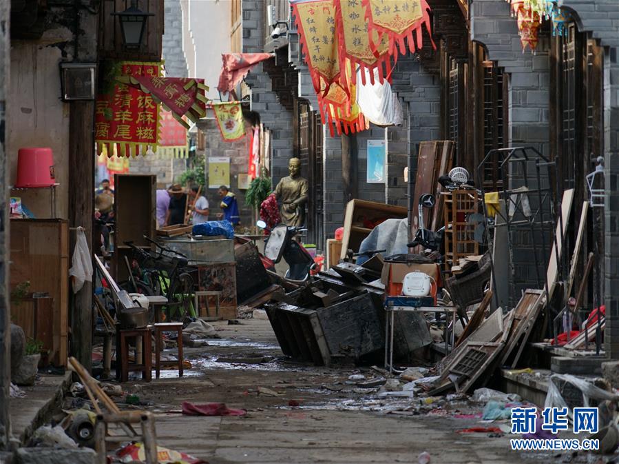 （關(guān)注“利奇馬”·圖文互動）（2）古城洪災(zāi) 八方馳援——洪水災(zāi)害下的浙江臨?，F(xiàn)場目擊