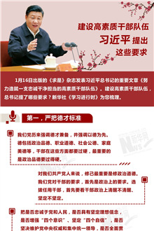 建設(shè)高素質(zhì)干部隊(duì)伍，習(xí)近平提出這些要求