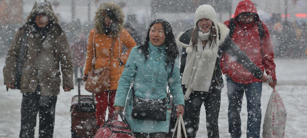 暴雪藍色預(yù)警解除 河南安徽等局地仍有中到大雪